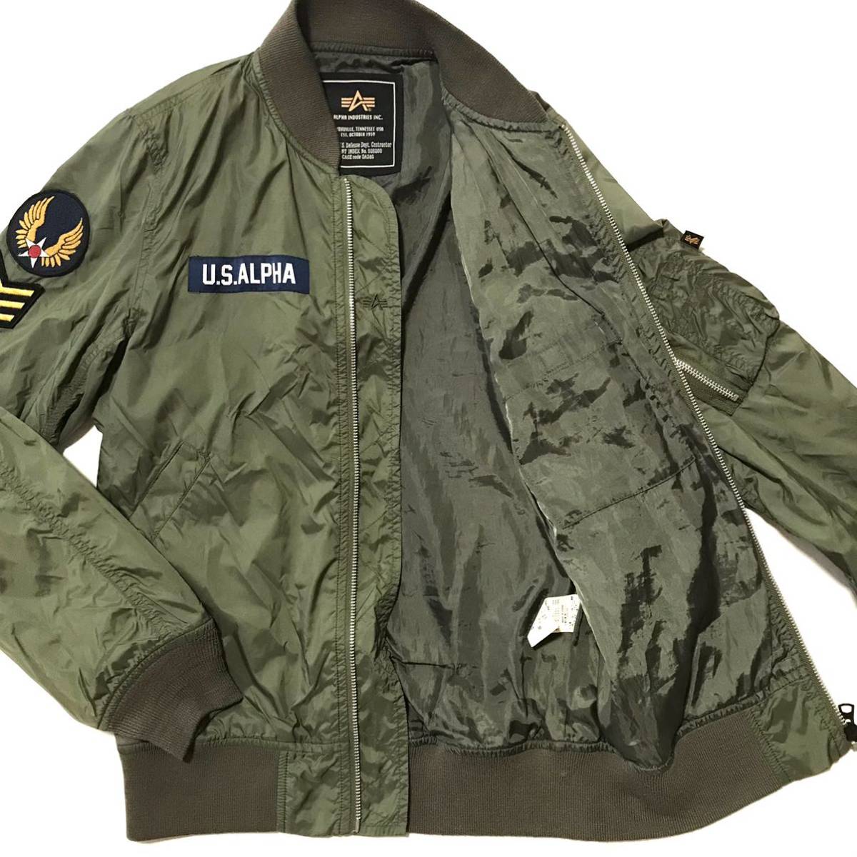 漢のスタイリッシュ MA-1薄手 M TA1002-103 メンズ ALPHA INDUSTRIES