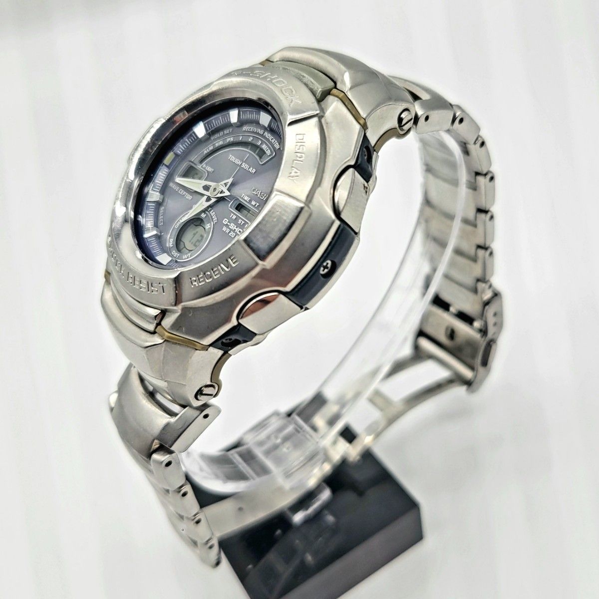 ジャンク品】電波ソーラー CASIO G-SHOCK GW-1210J メタルバント 電波