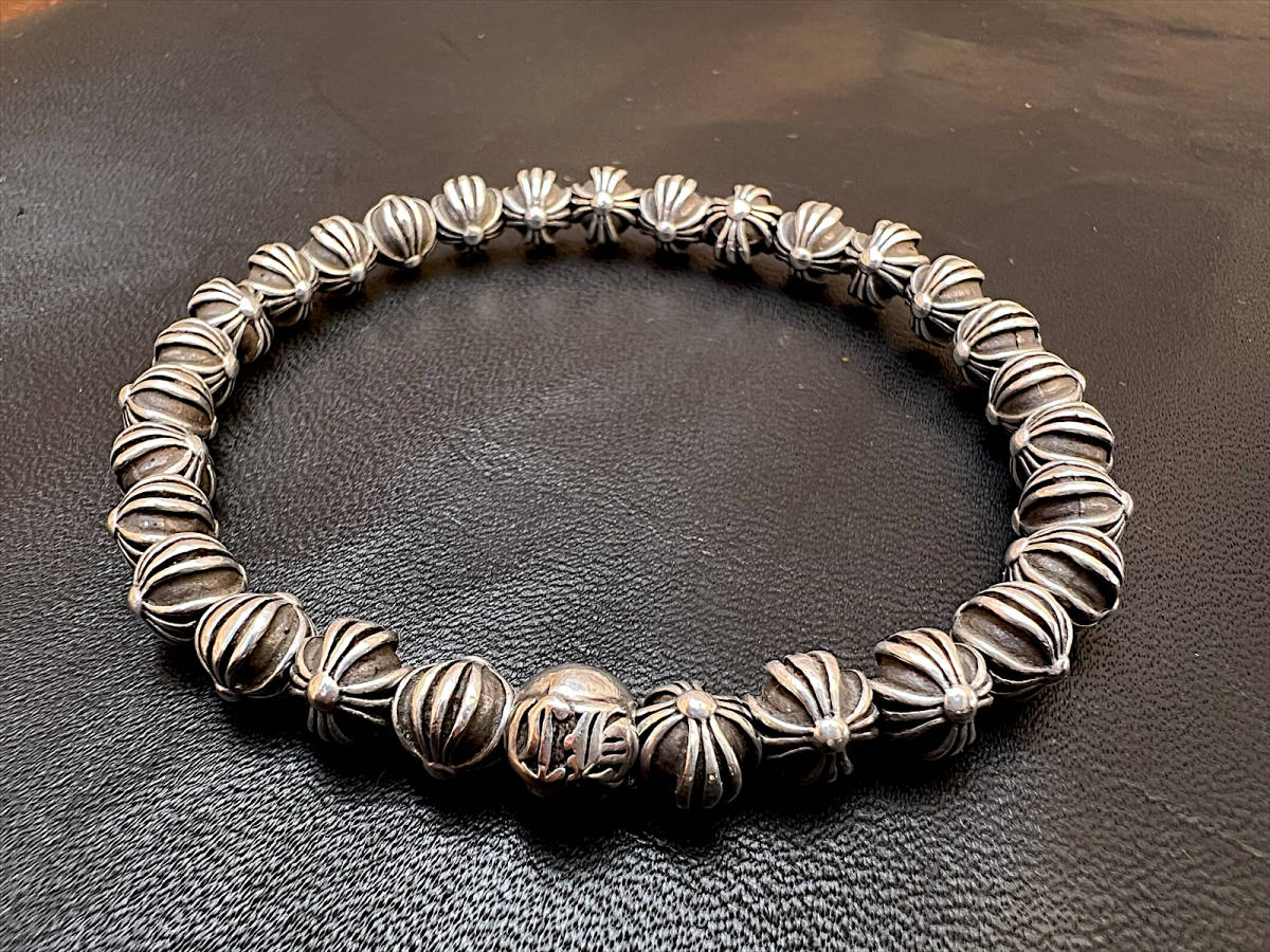 CHROME HEARTS 6mm BEAD SV 6mm BRING購入品 納品書付属 CHクロス