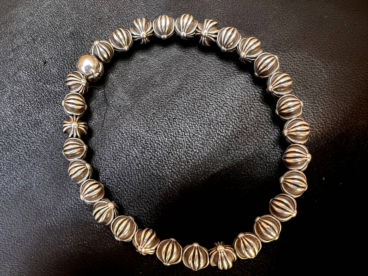 CHROME HEARTS 6mm BEAD SV 6mm BRING購入品 納品書付属 CHクロス