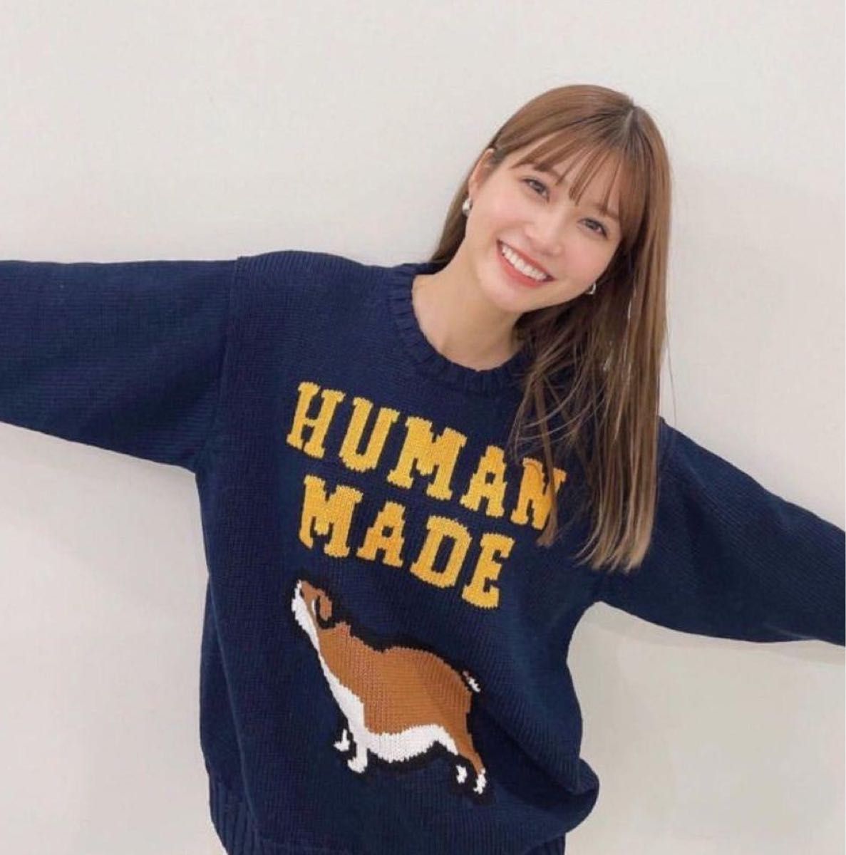 HUMAN MADE ニット セーター navy/dog｜Yahoo!フリマ（旧PayPayフリマ）