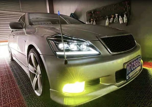 18系クラウン ヘッドライト レクサススタイル ゼロクラ シーケンシャル