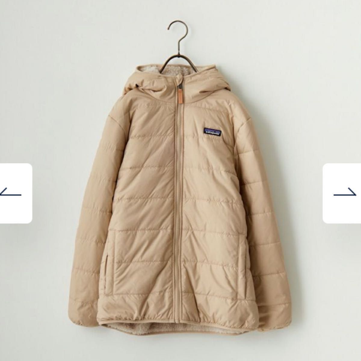 新品】パタゴニア ボーイズ リバーシブルレディフレディフーディ XXL