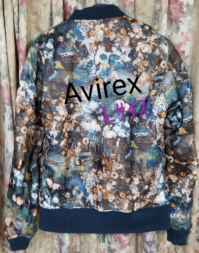 限定品】Avirex MA-1 35周年記念モデル BLUE MONET ブルーモネ Lサイズ