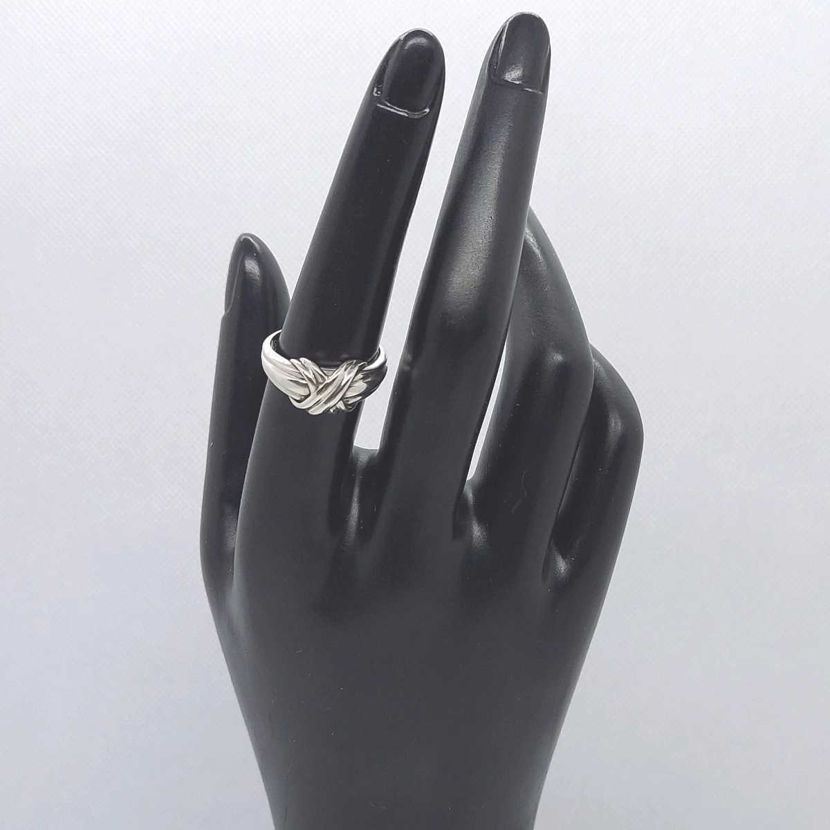 保存袋付き ティファニー TIFFANY 約15号 シグネチャー 指輪 リング