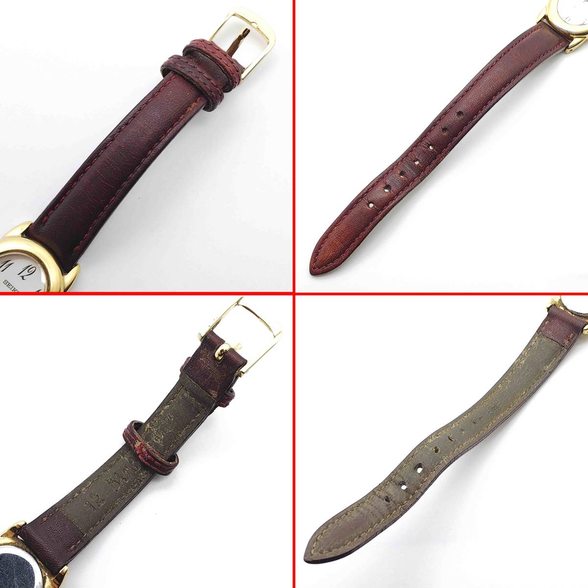送料無料【動作品】 セイコー SEIKO ノイエ NOIE ゴールド 1F21-5B70