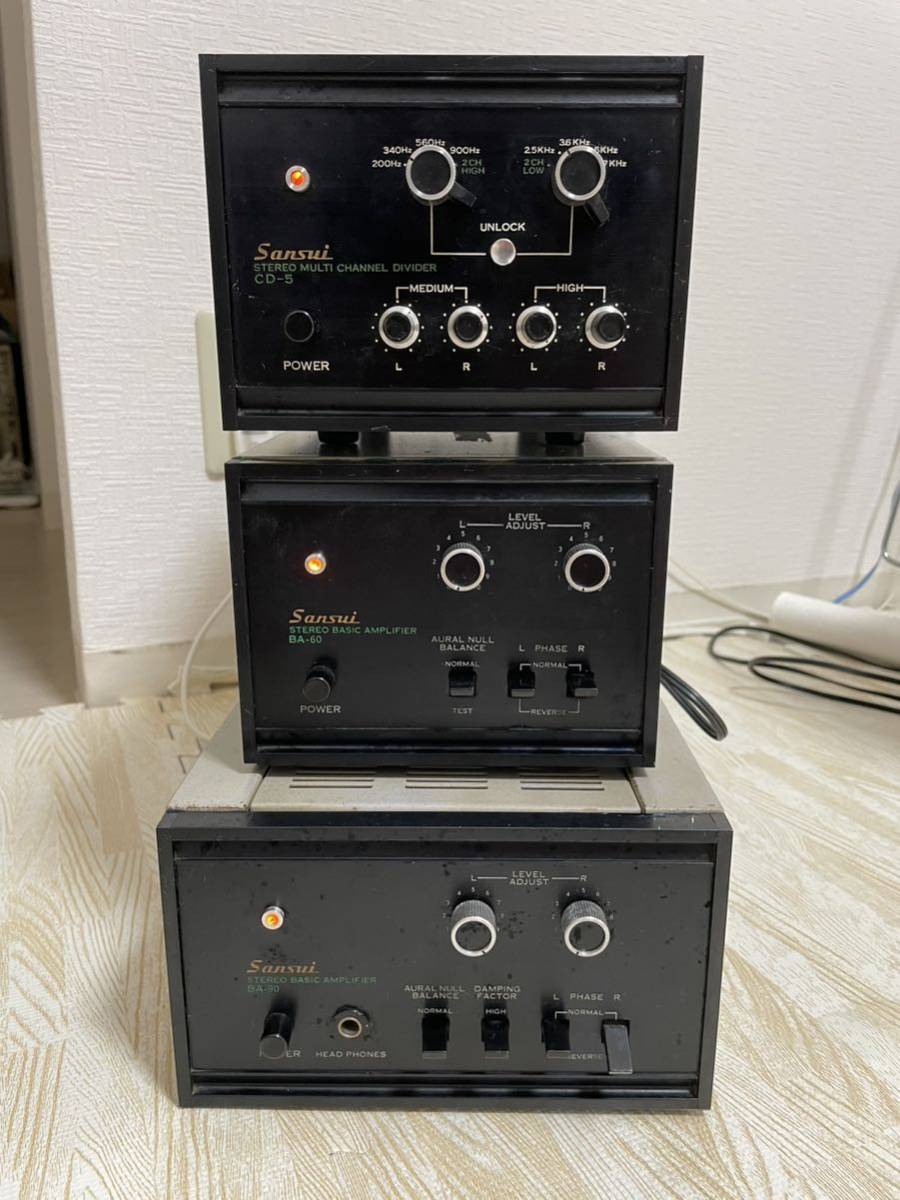 Yahoo!オークション - SANSUI サンスイ パワーアンプ BA-90 BA-60 チャ