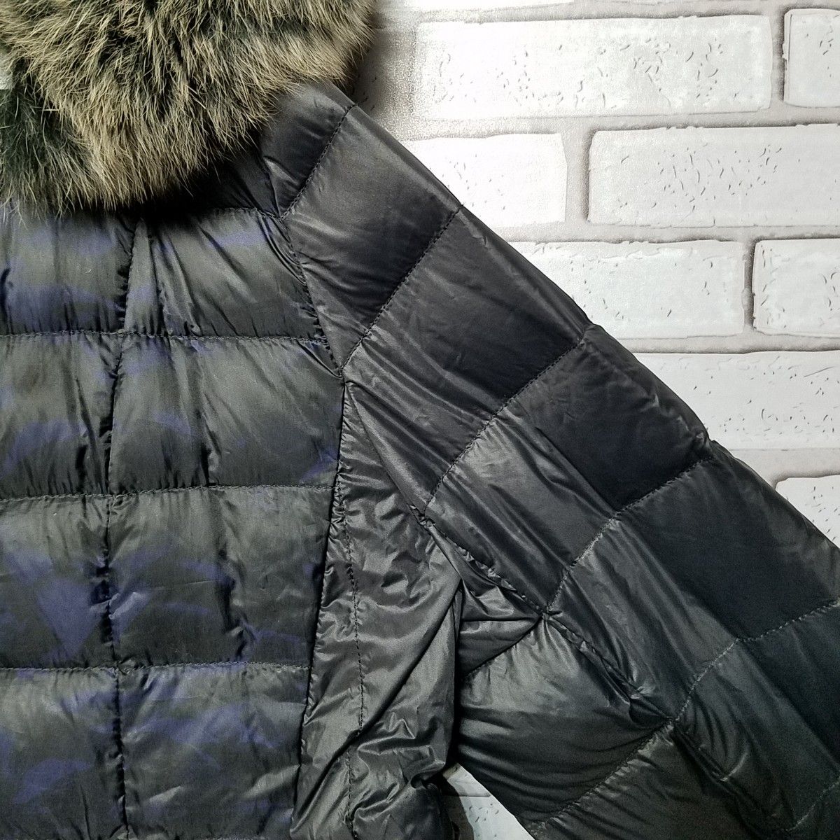 BALMAIN】バルマン ダウンコート ミドル丈 ブルーフォックスファー