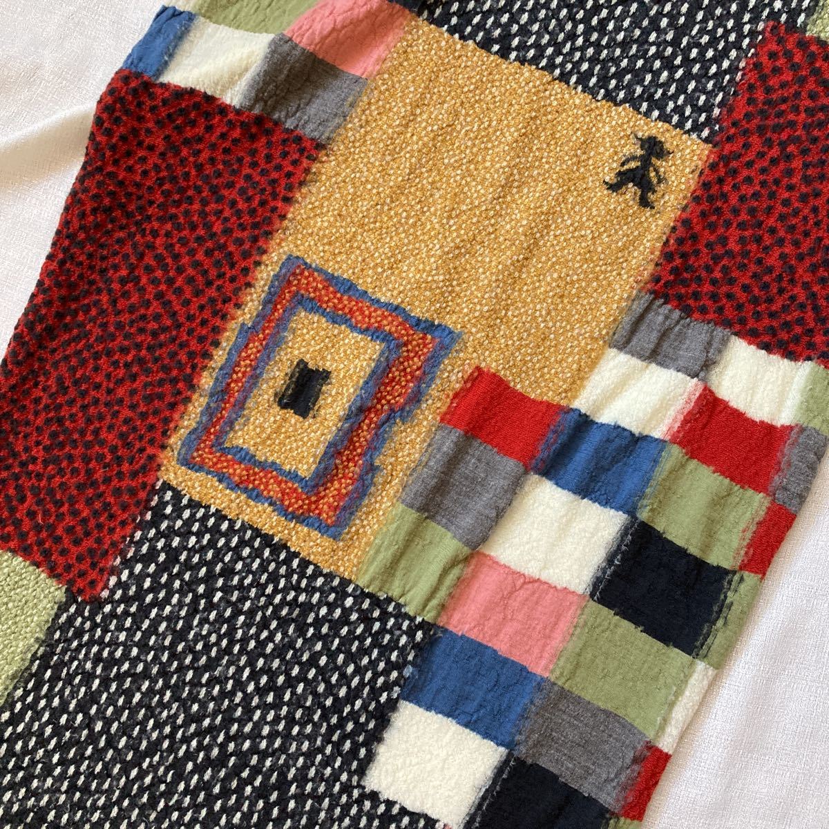 KAPITAL キャピタル 縮絨ウール 村ギャベ マフラー ストール｜Yahoo