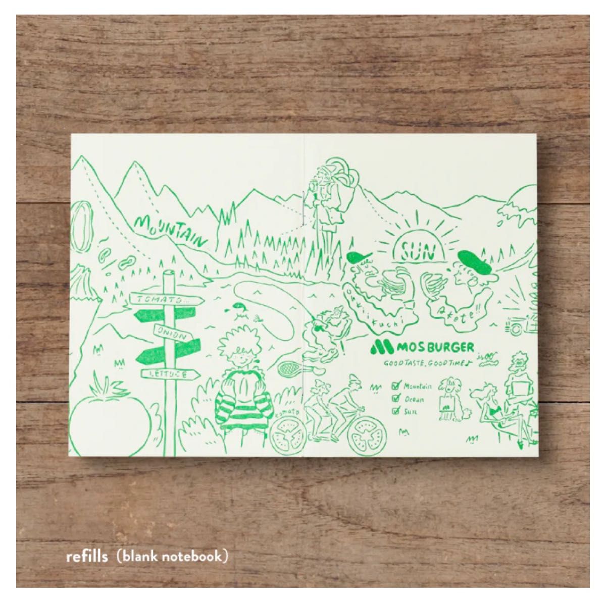 Life with MOS TRAVELER' S notebook パスポートサイズ モスバーガー