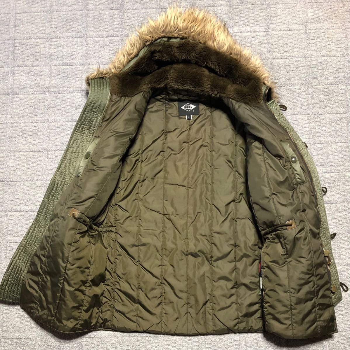 HYSTERIC GLAMOUR ヒステリックグラマー N-3B プリマロフト L カーキ