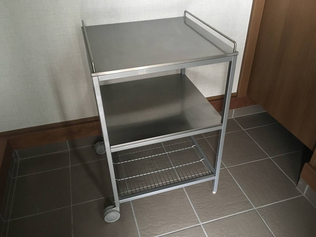 Yahoo!オークション - IKEA ステンレスワゴン UDDEN19122 作業台 調理