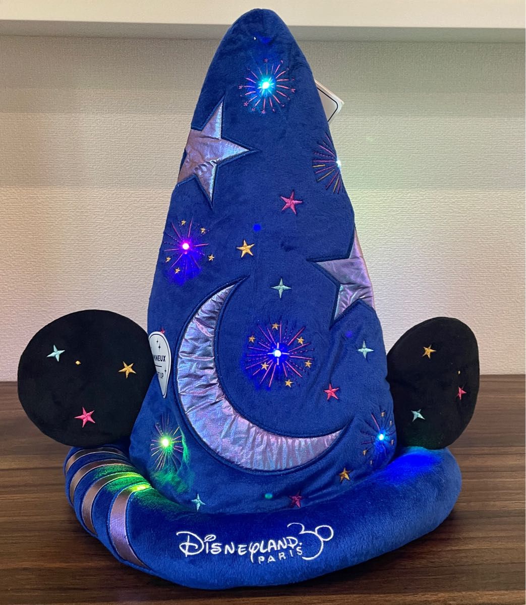 ディズニーランドパリ 30周年 ソーサラーハット 光る キャップ