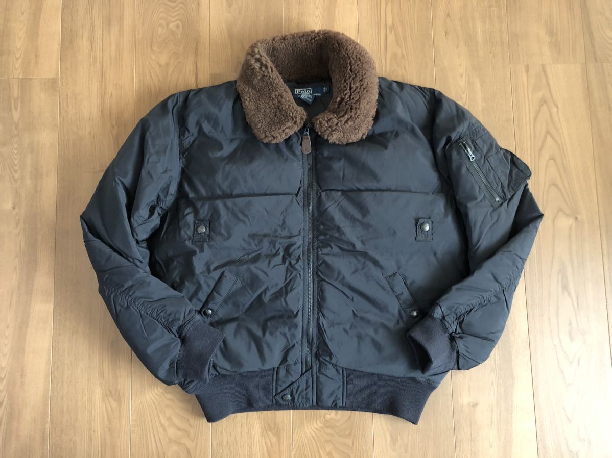 Yahoo!オークション - 90s POLO ラルフローレン B-15 ダウンジャケット