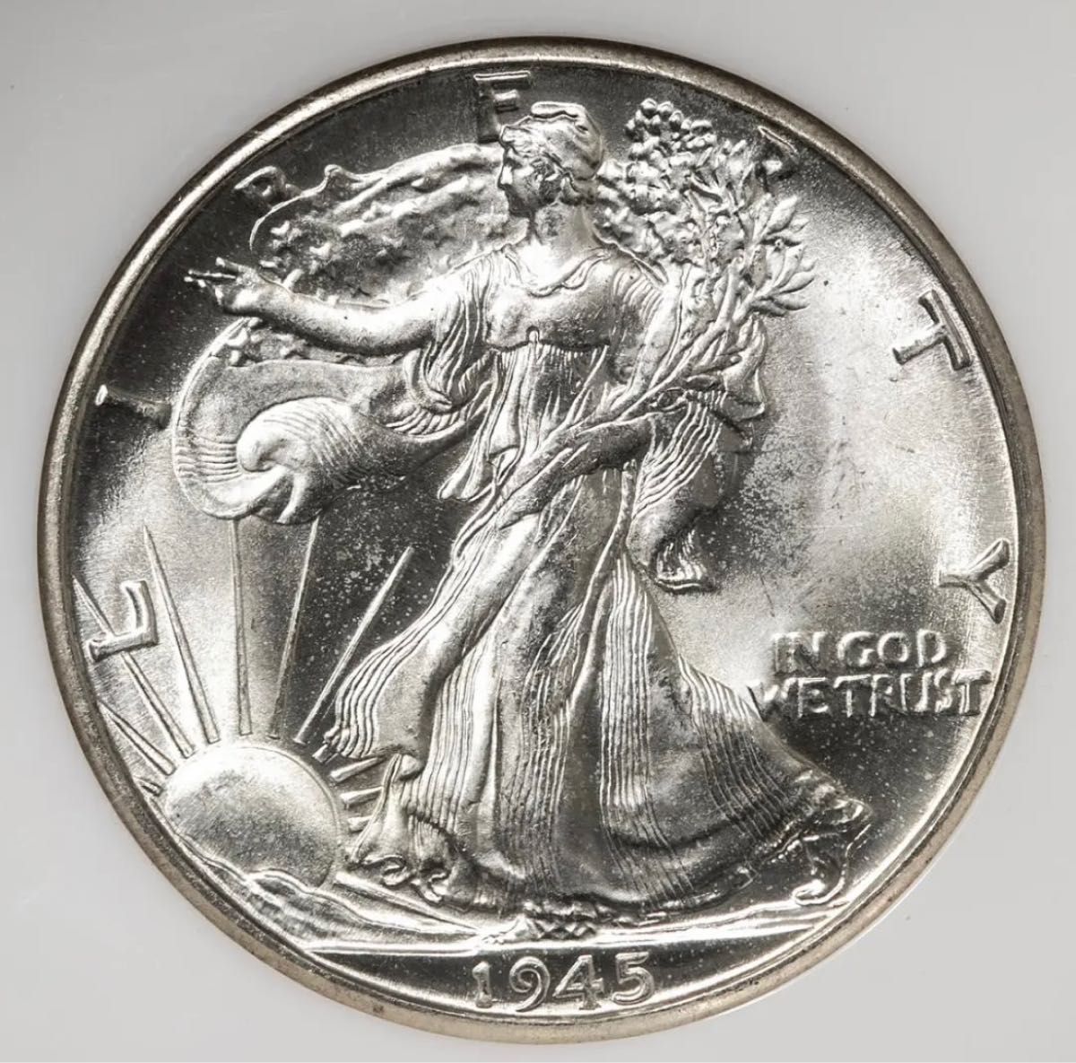 NGC MS66』ウォーキングリバティハーフダラー銀貨(1945年)｜Yahoo