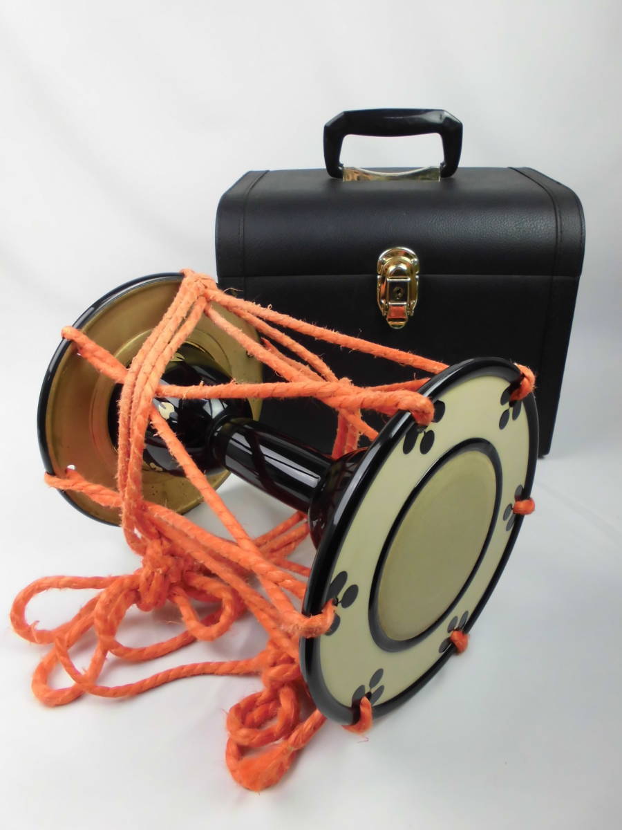 Yahoo!オークション - 鼓 ハードケース付 20cm×25cm 和楽器 小鼓 皮付