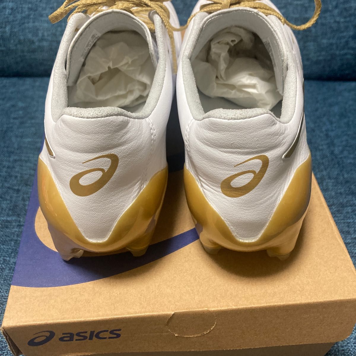 アシックス DS LIGHT X-FLY4 白×金 ZEROGLIDE ゼログライド シューズ