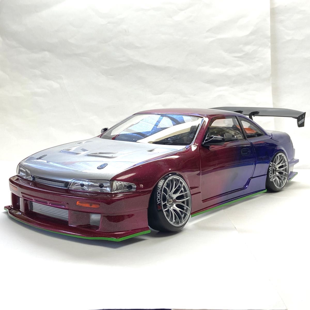 ヨコモ S14 シルビア ボディ ライトパーツ マフラー 付き｜Yahoo