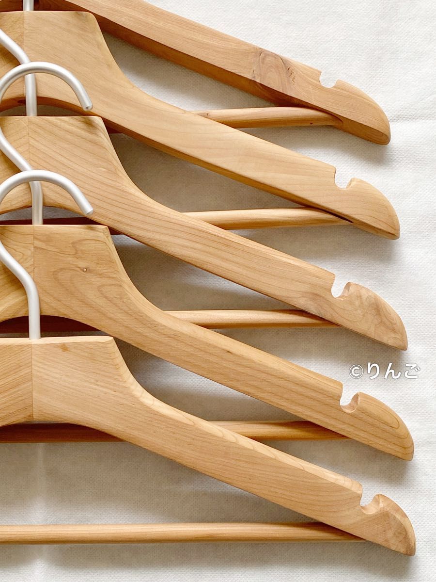 完売廃番【極美品】無印良品 MUJI レッドシダーハンガー 薄型 5本