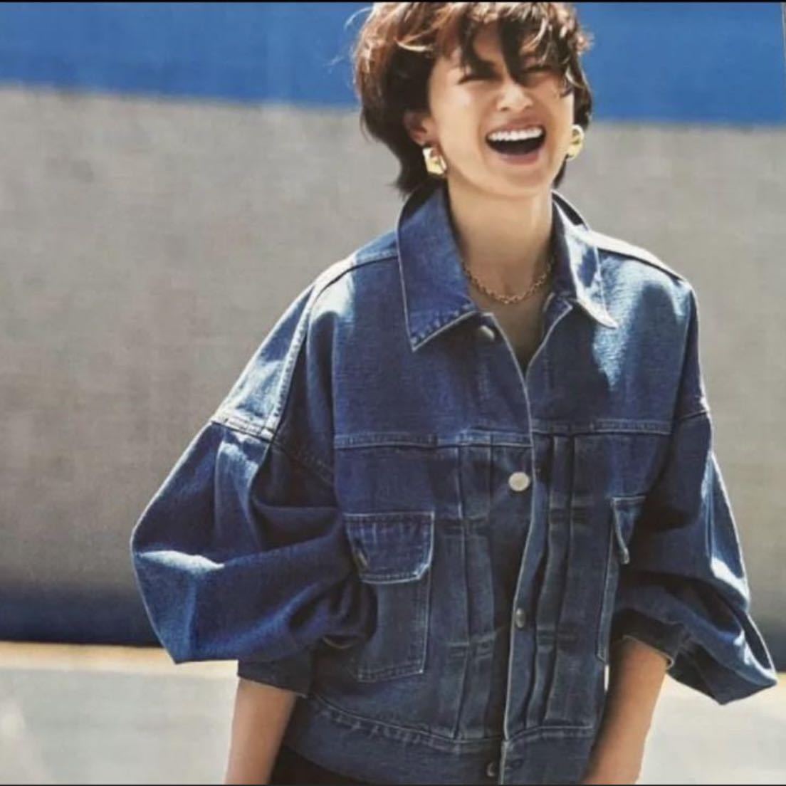 新品 HYKE ハイク BALLOON SLEEVE DENIM JACKET/TYPE2 バルーン