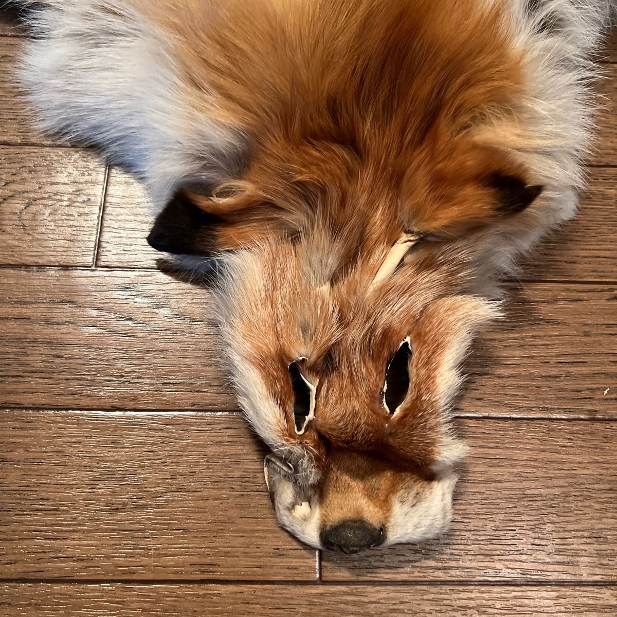 ハンドメイド 素材 きつね 狐 フォックスファー ラグカーペット 絨毯