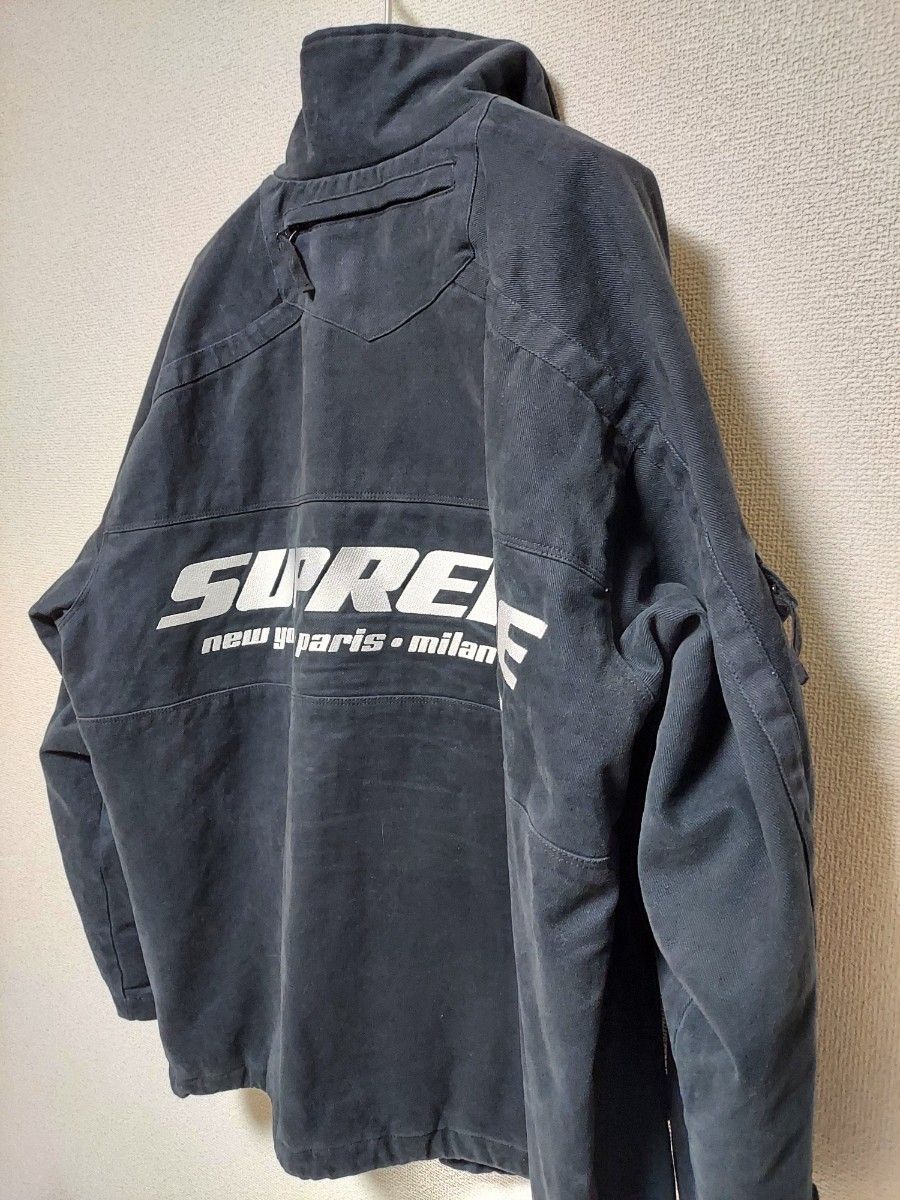 Supreme Brushed twill zip jacket 黒 XL(US) 大きいサイズ｜Yahoo