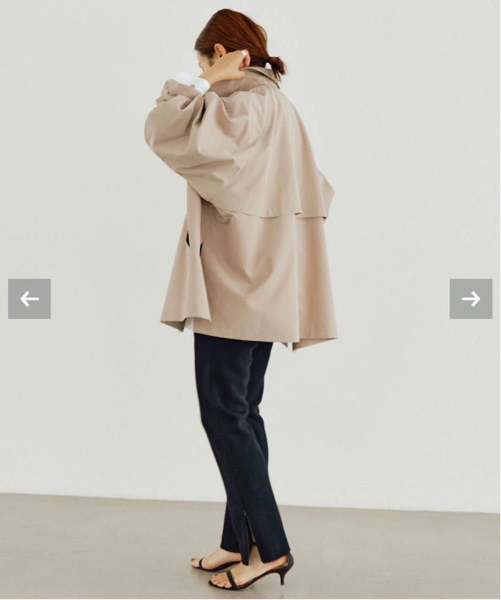IENA Peポプリンオーバーショートコート ベージュ サイズ38 新品・未