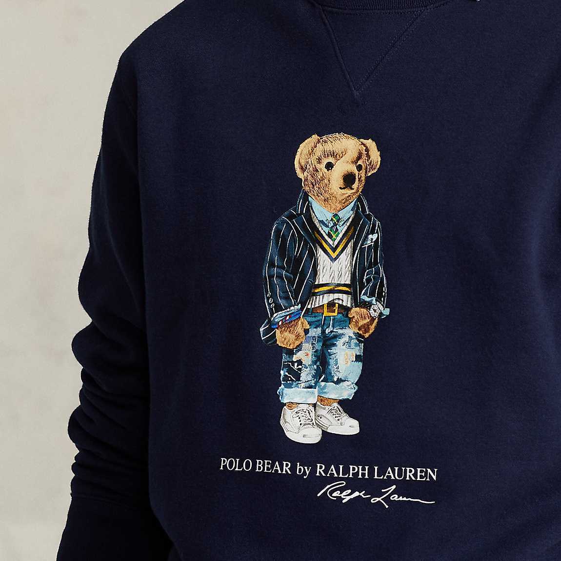 送料無料 Ralph Lauren ポロベア スウェット ネイビー メンズ Mサイズ