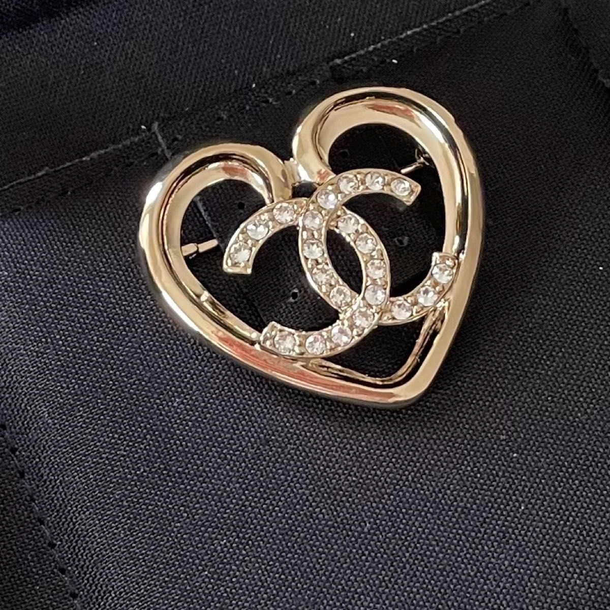 CHANEL 今期 完売 ハート ブローチ 新品 シャネル ゴールド｜Yahoo