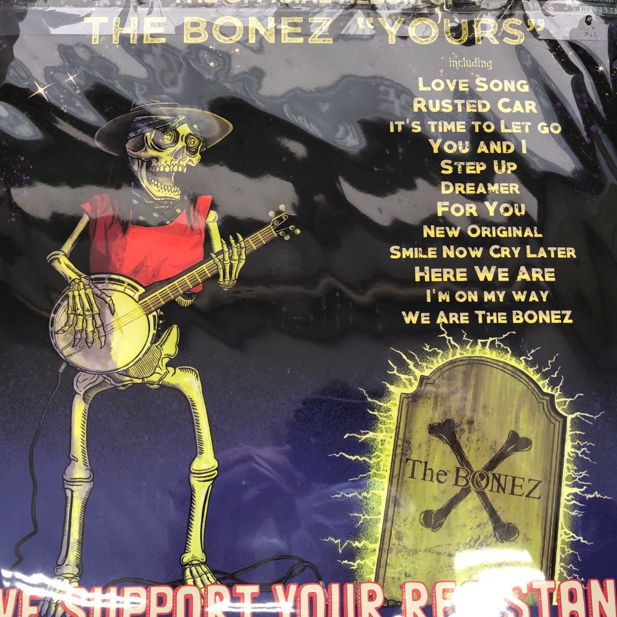 初回限定盤 The BONEZ 4th ALBUM『Yours』アルバム LPサイズジャケット