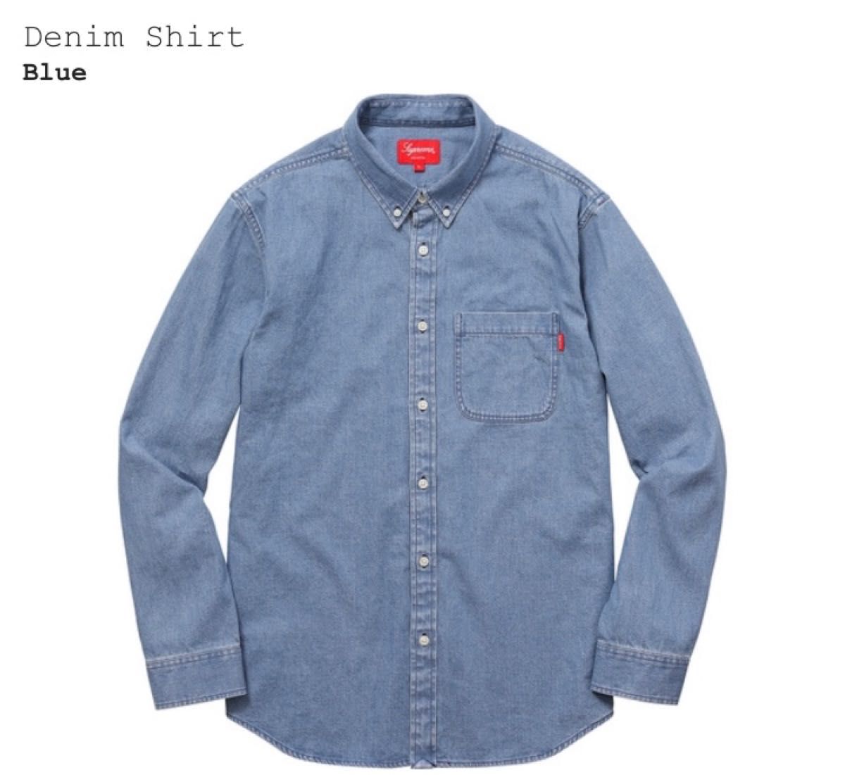 Supreme Denim Shirt 17SS シュプリーム デニムシャツ Blue L 窪塚着