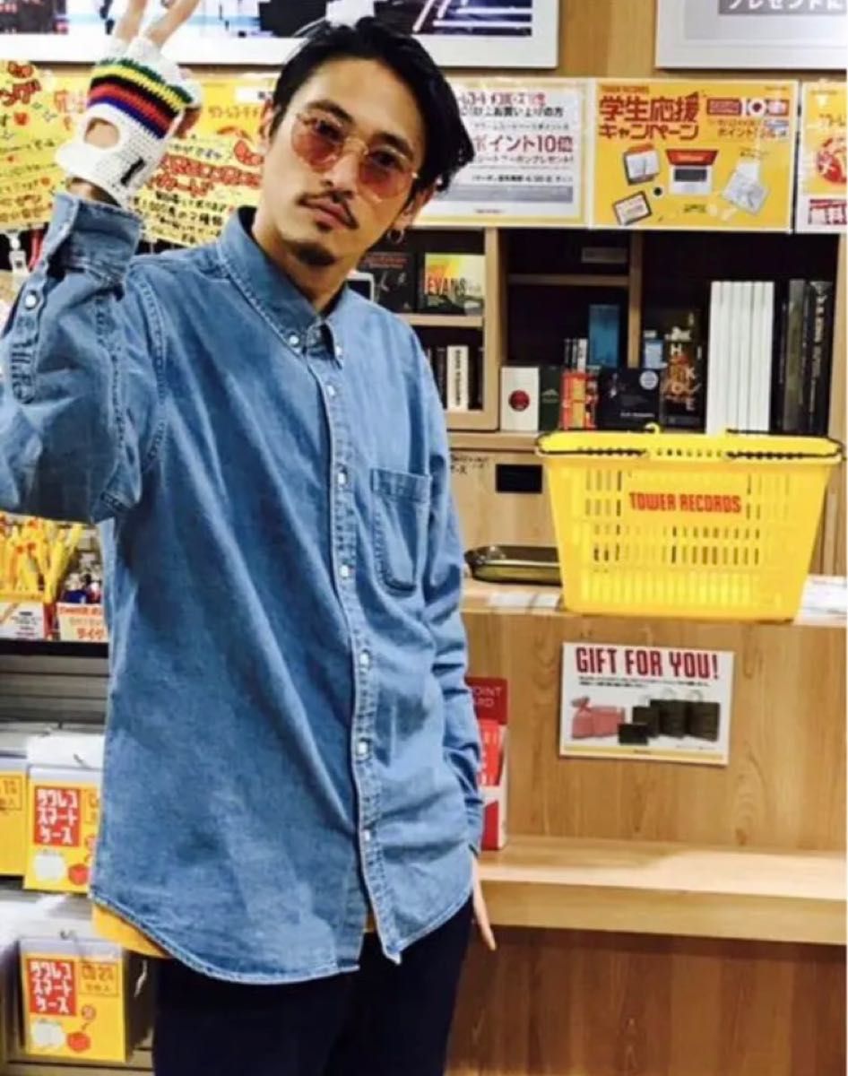 Supreme Denim Shirt 17SS シュプリーム デニムシャツ Blue L 窪塚着