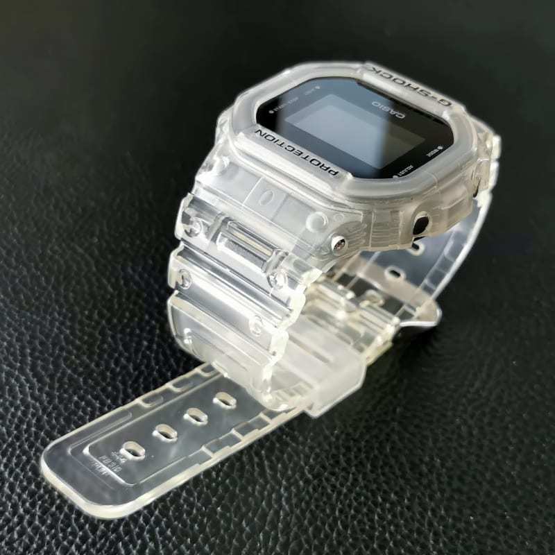 G-SHOCK 5600系 [DW5600等] スケルトン ベゼル + ベルトセット [おまけ