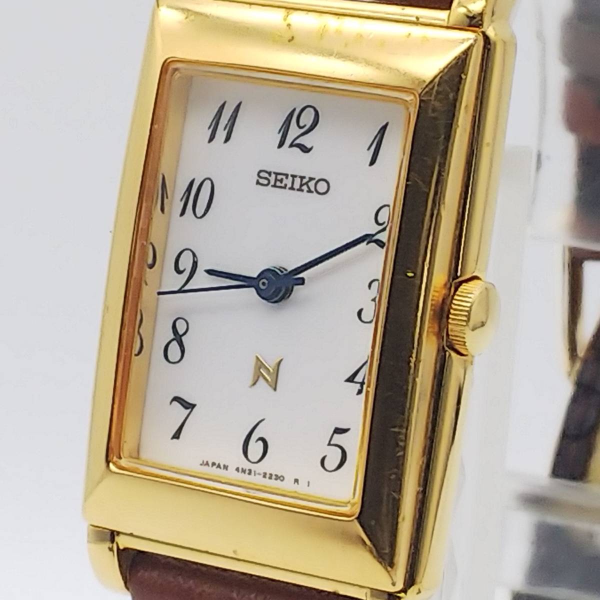 送料無料【電池交換済】 セイコー SEIKO ノイエ NOIE レア ゴールド
