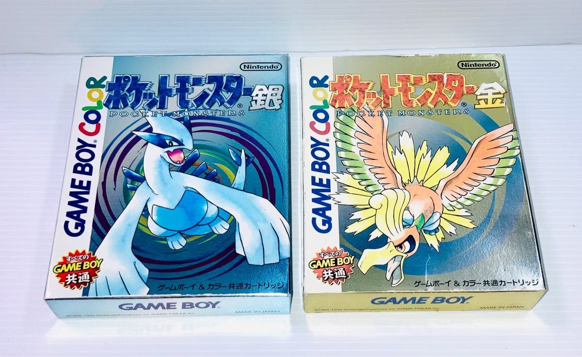ゲームボーイ用ソフト ポケモン金銀 箱説付きセット バラ売り無し