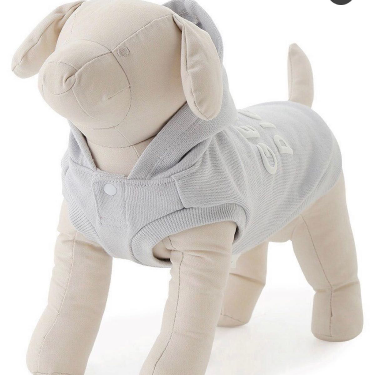 GELATO PIQUE ジェラートピケ 犬服 M ブルー 犬 裏毛フーディー ドッグ