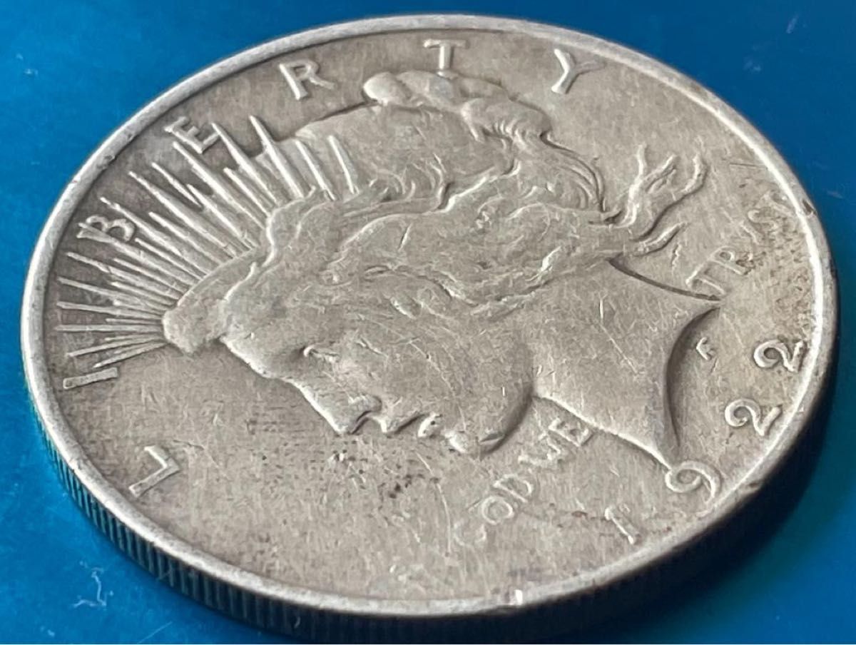 1922年 アメリカ銀貨 ピースダラー 1ドル銀貨 SV900フランクリンミント