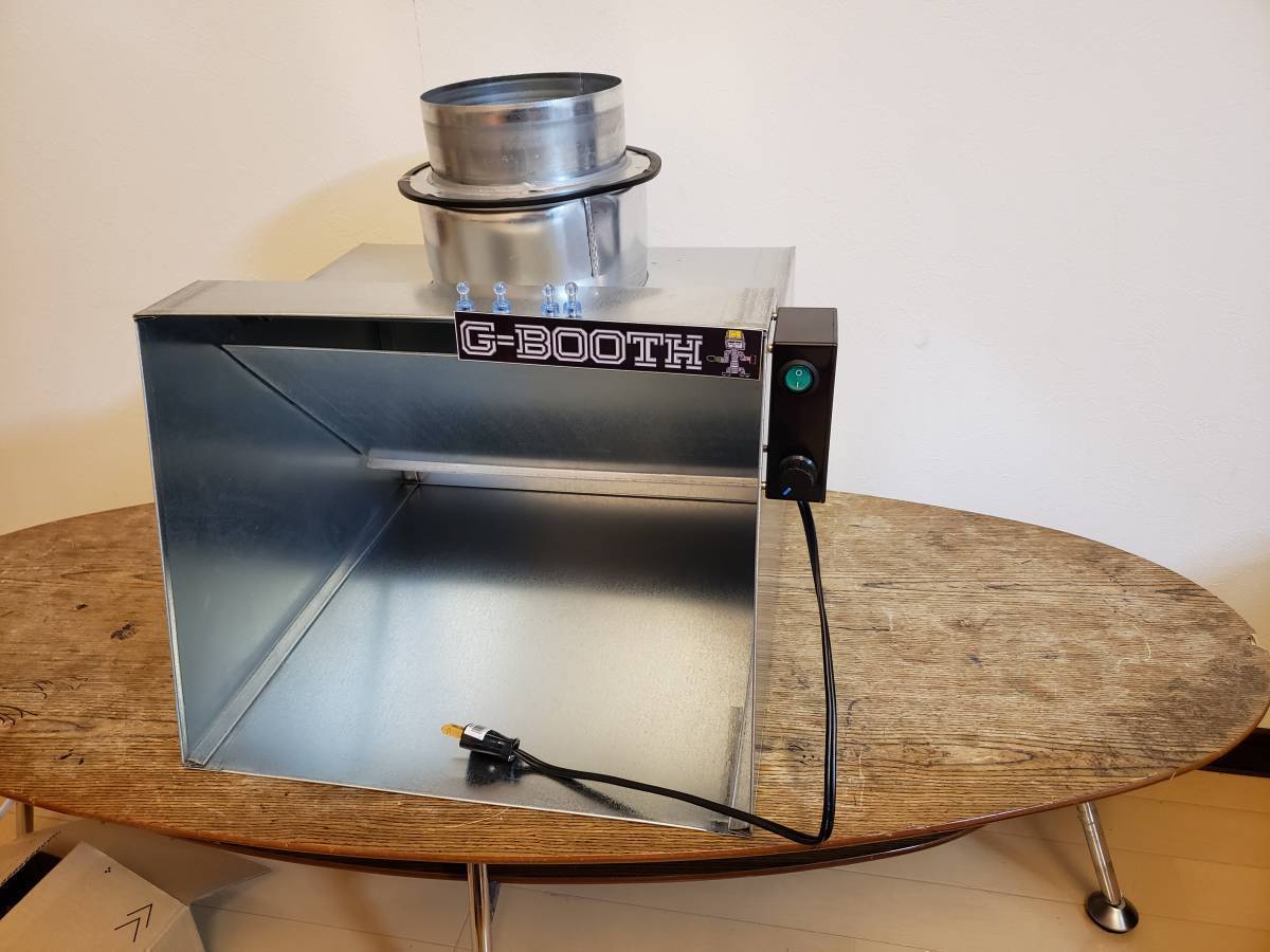 G-Booth人気コンパクト塗装ブース実用新案登録モデル 大風量475m3/h