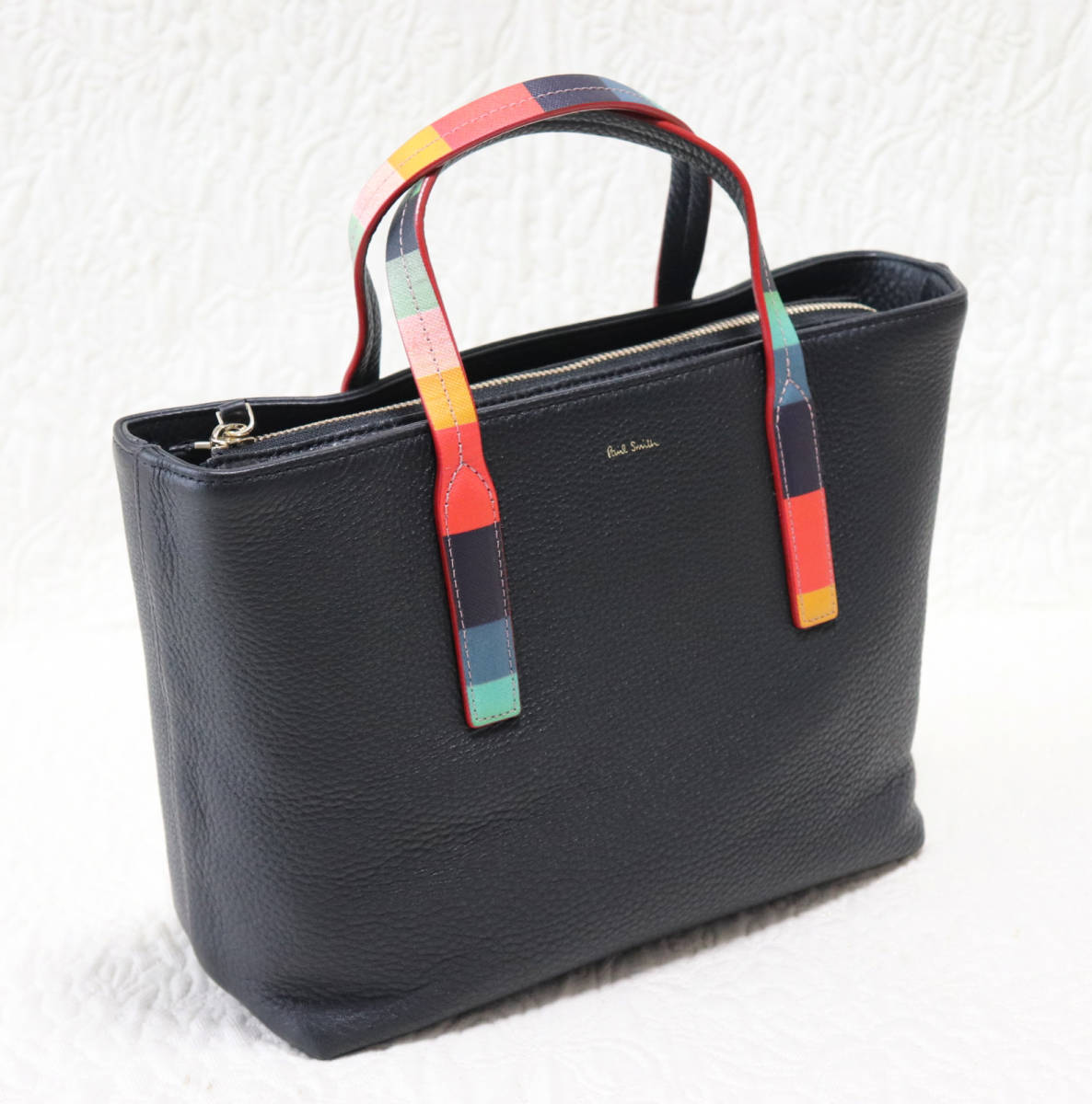 41 800円新品【ポールスミス】本革 アーティストストライプ 2WAY