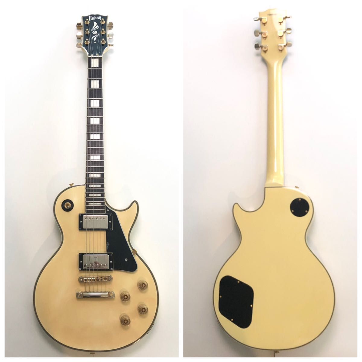 ヴィンテージ感抜群】Burny バーニー レスポールカスタム タイプ 白