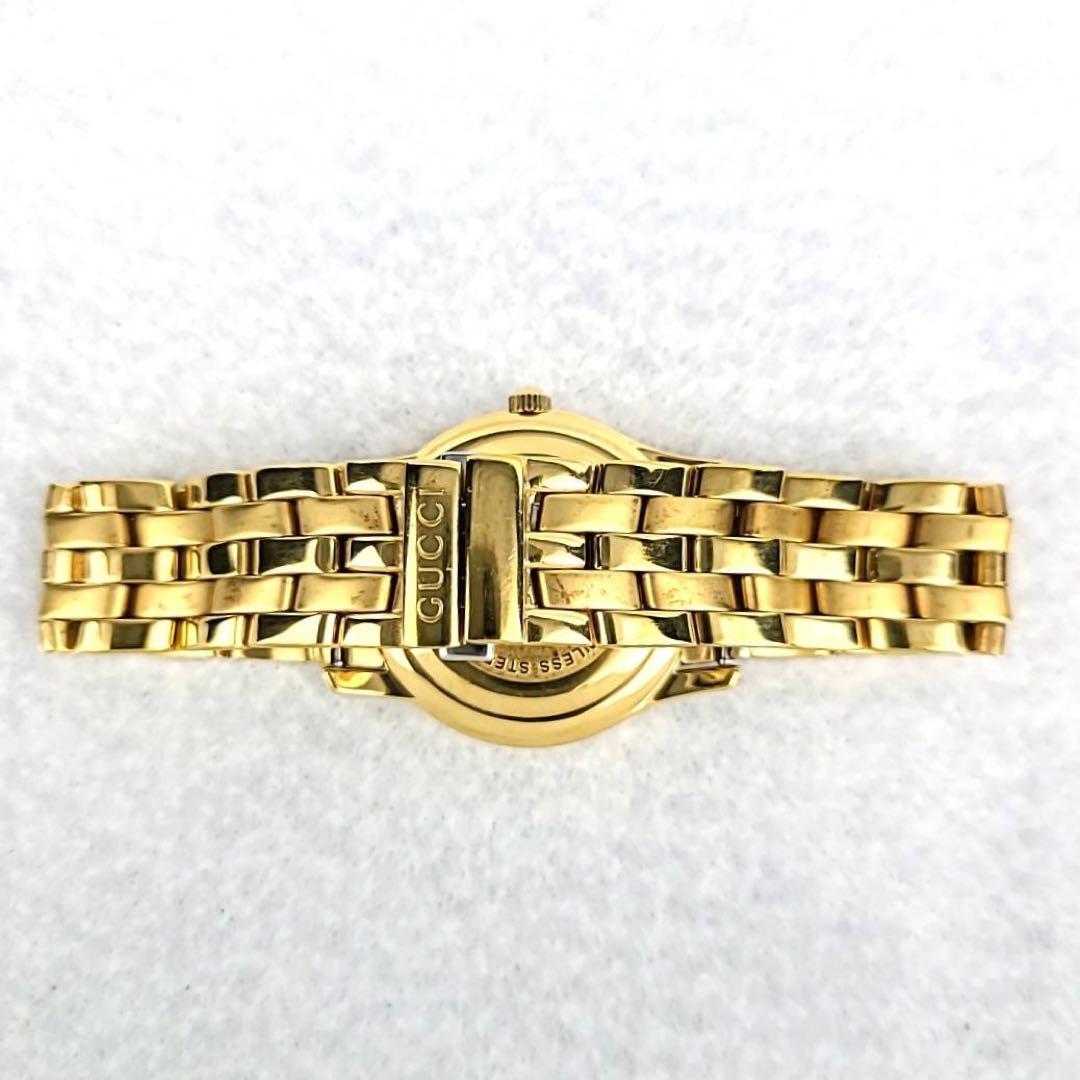 美品稼働品】GUCCI グッチ 5400L GP ブラック文字盤 クォーツ