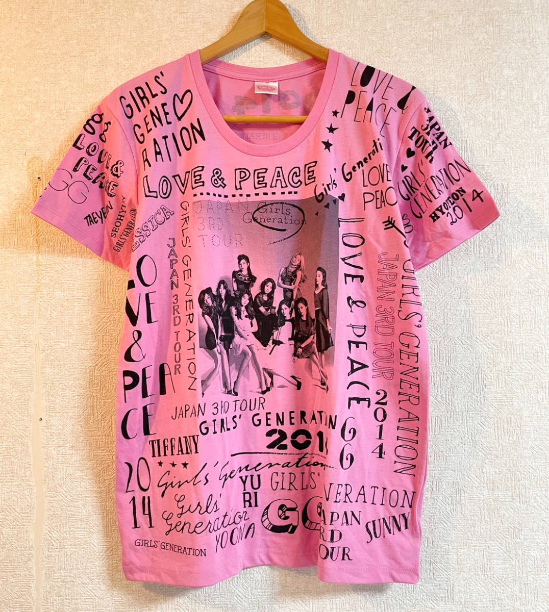 少女時代 Tシャツ GIRLS' GENERATION 韓国 K-POP 〜LOVE & PEACE
