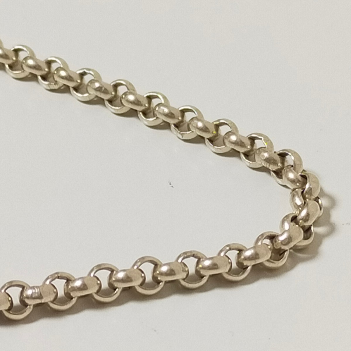SAAD サード ホイール フック付き 甲丸チェーン ネックレス silver925