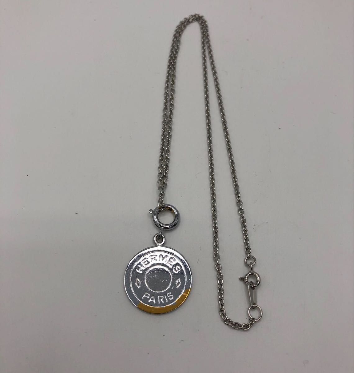 HERMES エルメス セリエ ペンダント トップ ネックレス トップ コイン