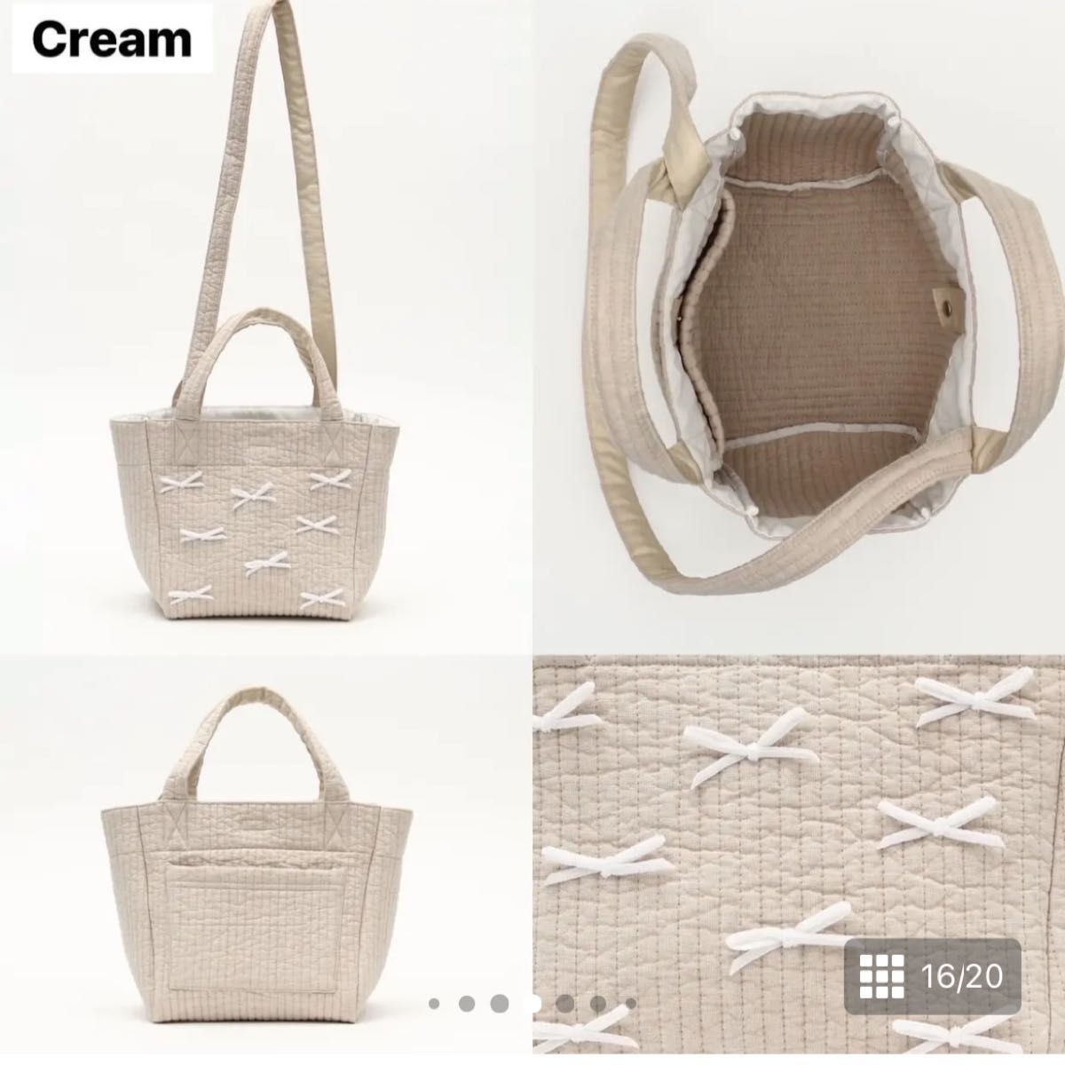 gypsohila town bag S タウンバッグ リボンバッグ 新品 バッグ｜Yahoo