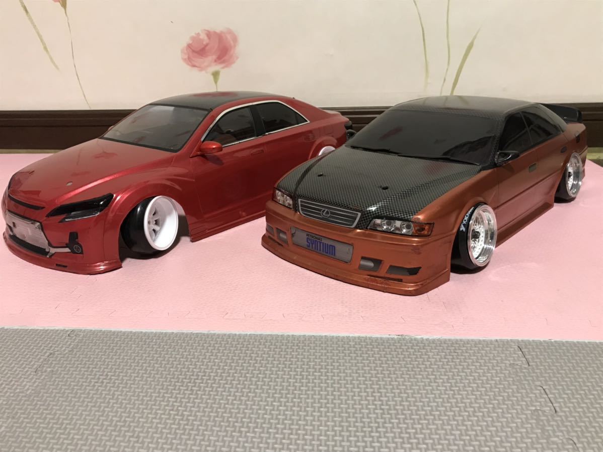 送料無料 1/10 埠頭ドリフト トヨタ マークX チェイサー JZX100
