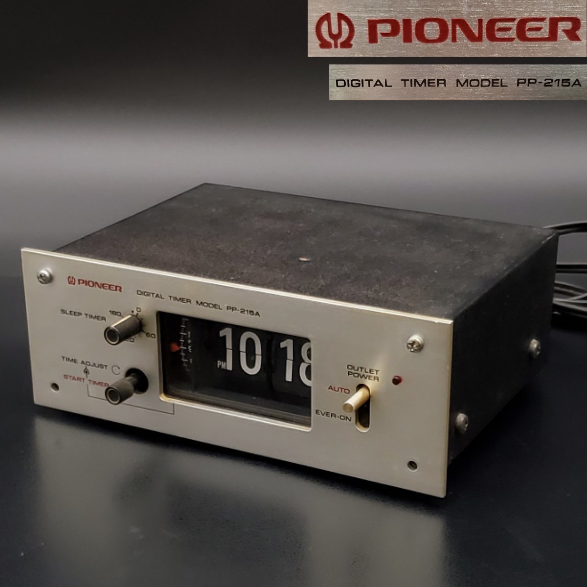 メンテ済み・動作正常】PIONEER パタパタ時計 PP-215A メンテ済み