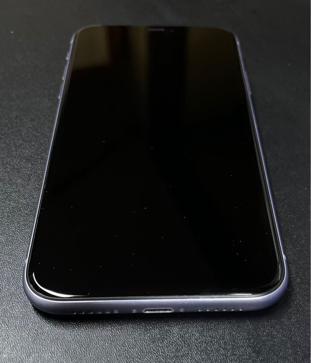 SIMフリー iPhone11 128GB パープル 初期化済み 社外バッテリー新品