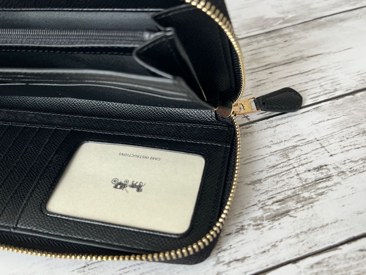 新品未使用】COACH コーチ長財布 ブラックストラップ付き｜Yahoo