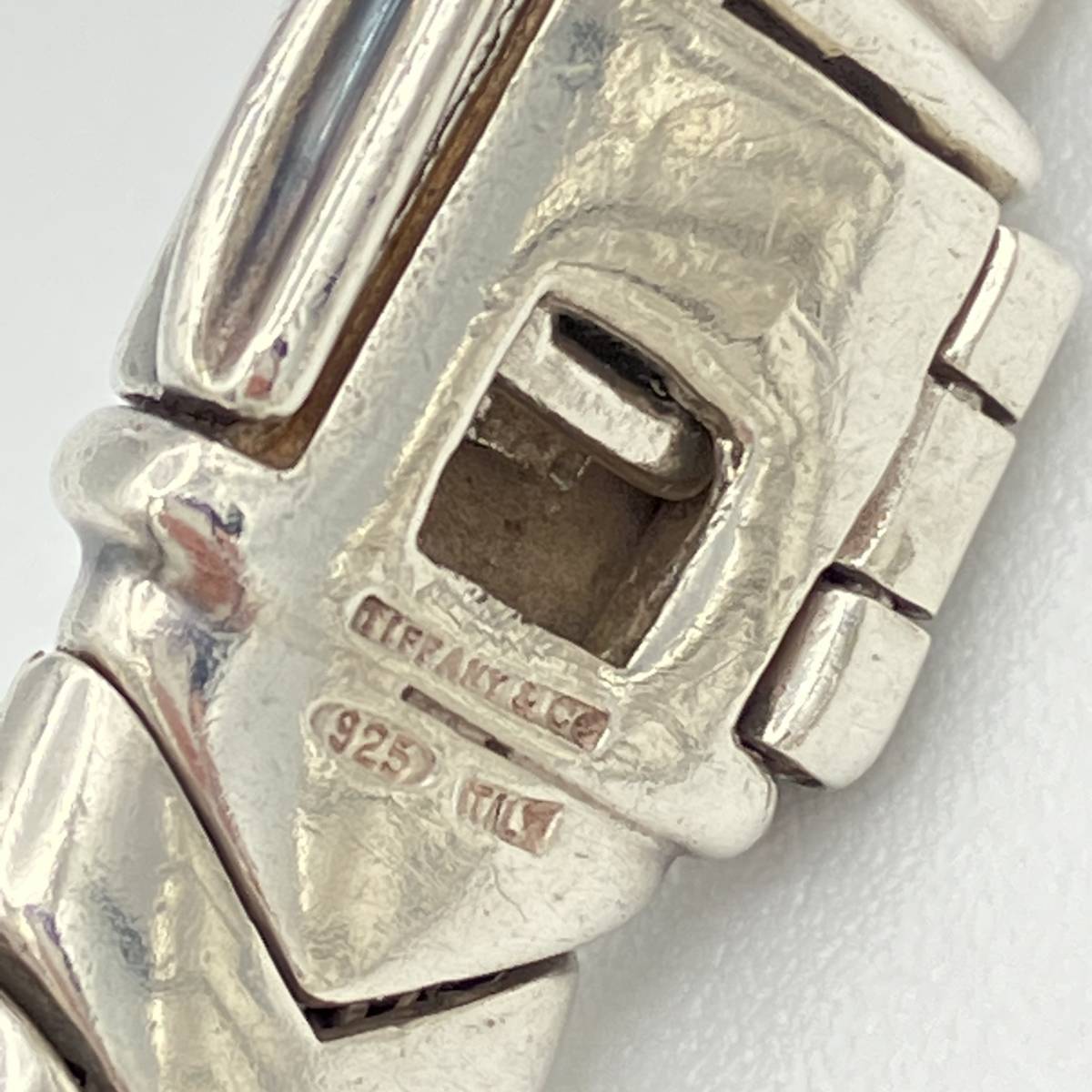 希少品 メンズ ティファニー ビンテージ コンビ リンク ブレスレット